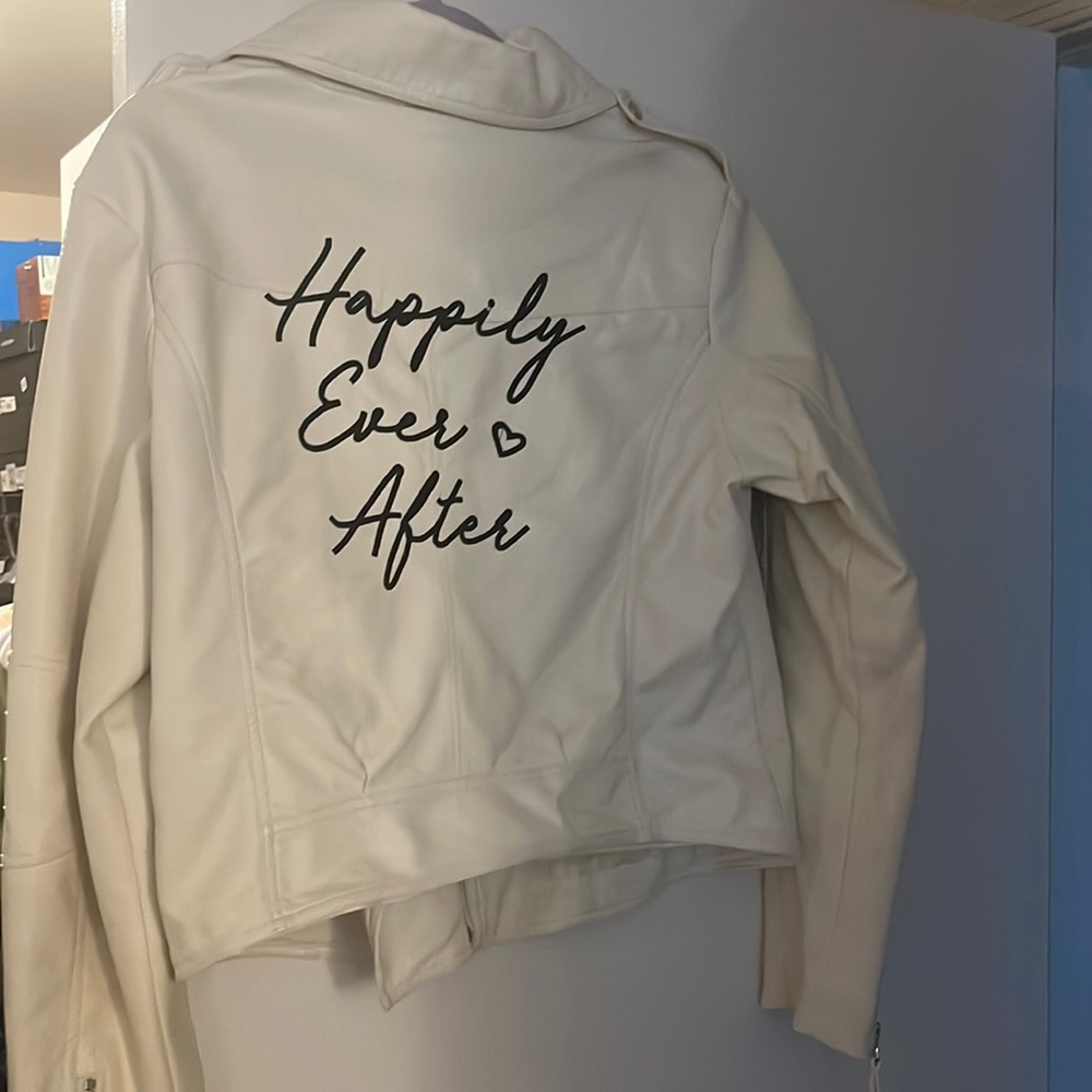 Happily Ever After Faux Leather Jacket
